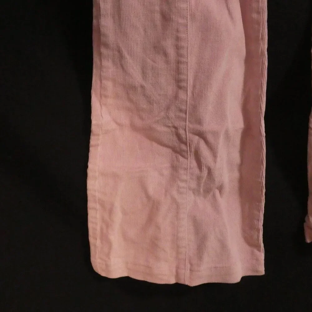 Vintage | NAF NAF | size 38 | Pastel Pink Flare Pants with Lace-Up Closure - Picture 8 of 16